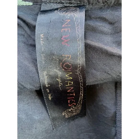 Free People New Romantics Rio Embroidered Pleated Boho Mini Dress Large - Picture 5 of 6